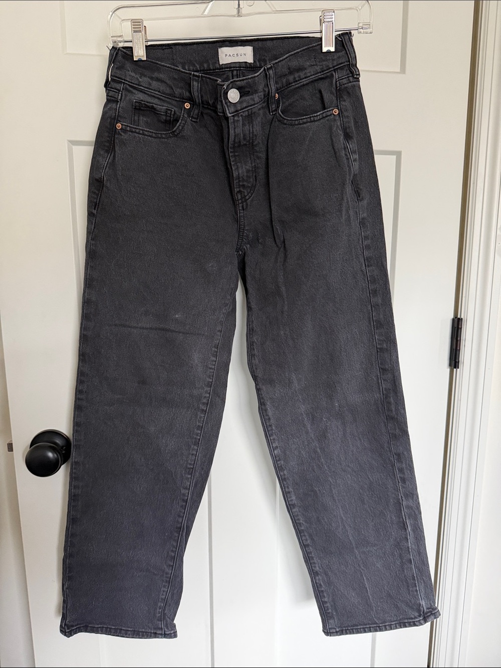 PacSun Women's Black Straight Leg Jeans